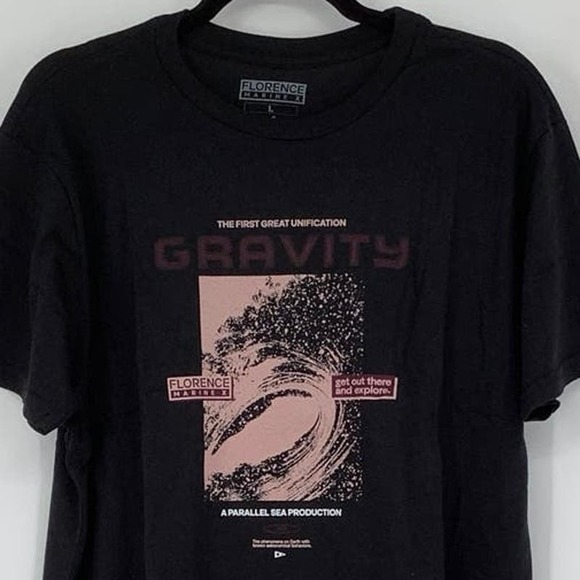 Florence Marine X Size Large Gravity Movie Organic T-Shirt Black $38 msrp M18-2 - Picture 6 of 10